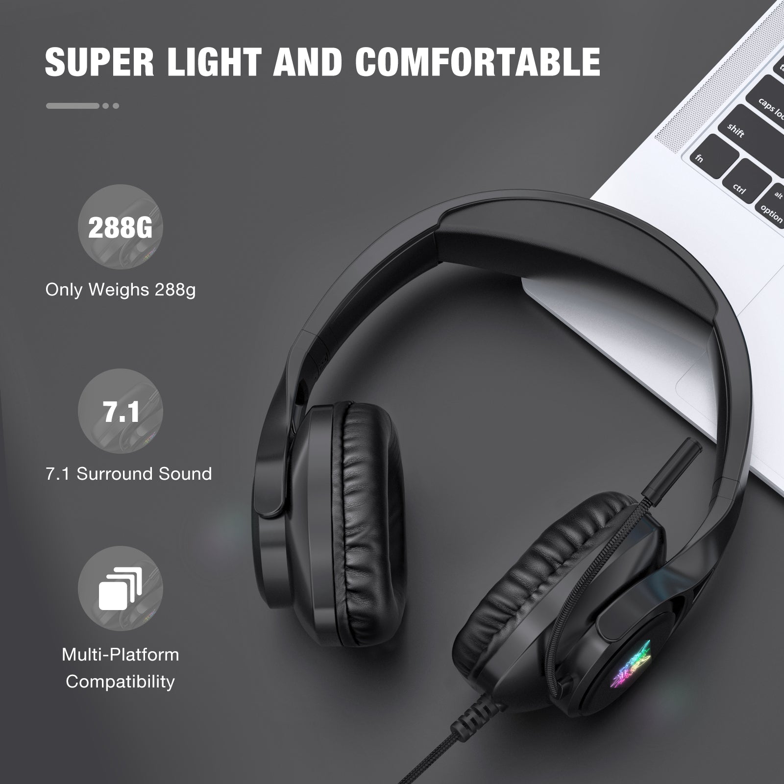 ONIKUMA X16 3.5mm+USB Wired Headset with Noise Reduction Microphone Surround Sound RGB Light Computer Headset ONIKUMA X16 3.5mm+USB Wired Headset with Noise Reduction Microphone Surround Sound RGB Light Computer Headset